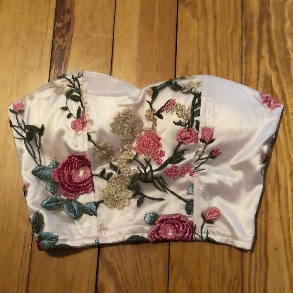 Floral Corset crop top
